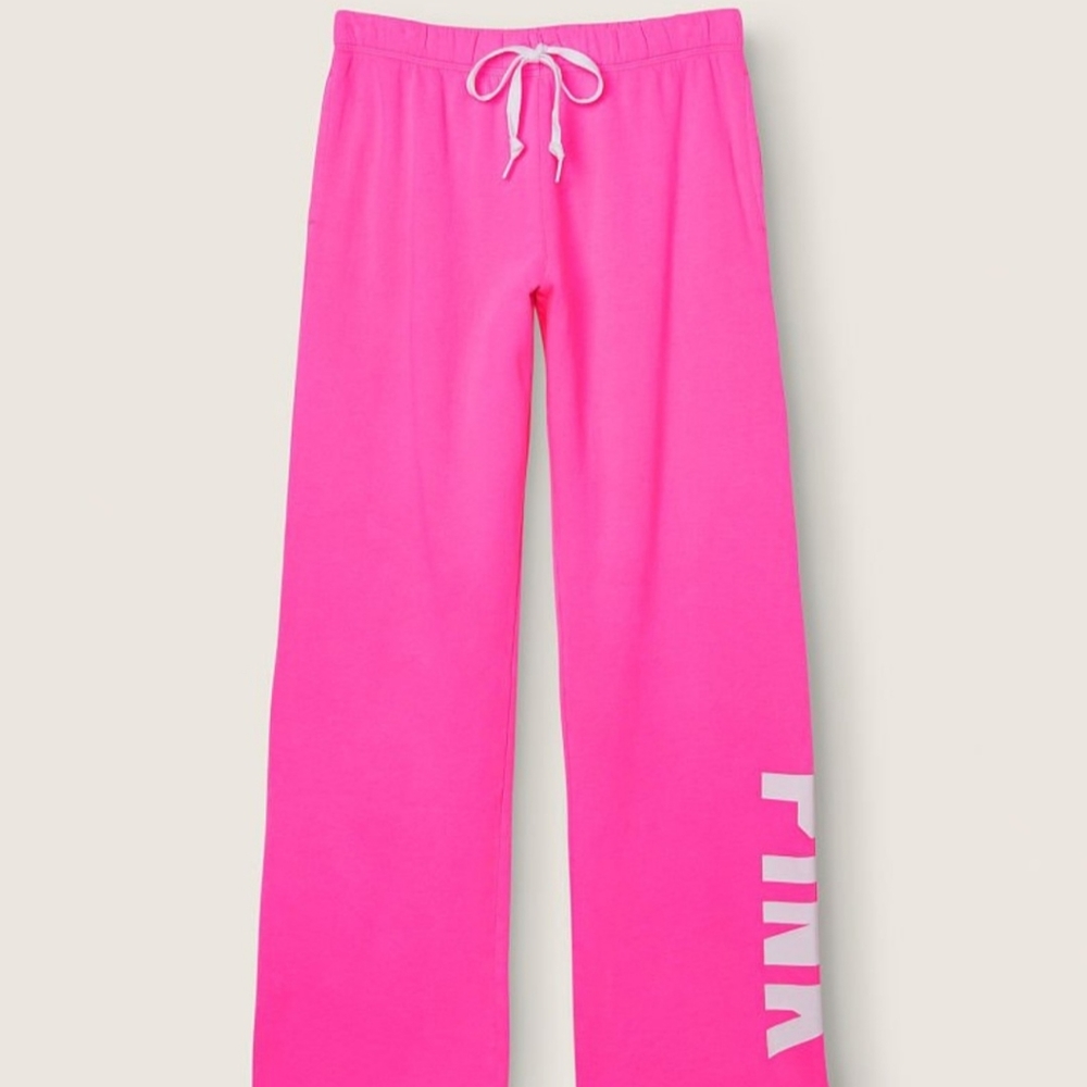NWT PINK Fleece Heritage Sweatpants